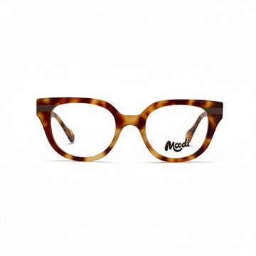 Gafas de pasta Moodi modelo Paquita con estampado de carey y forma cuadrada.